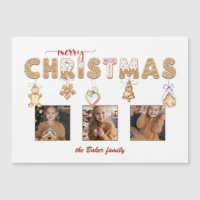 Divertido Gingerbread Feliz Navidad Multifoto