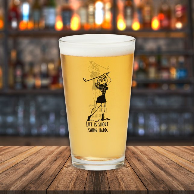 Divertido Golfer Life diciendo Chica de estilo ret (Subido por el creador)