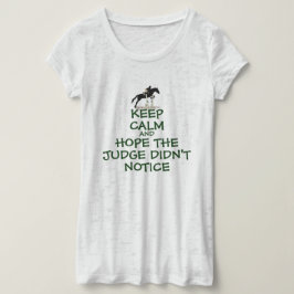 Divertido guarde la camiseta tranquila de la