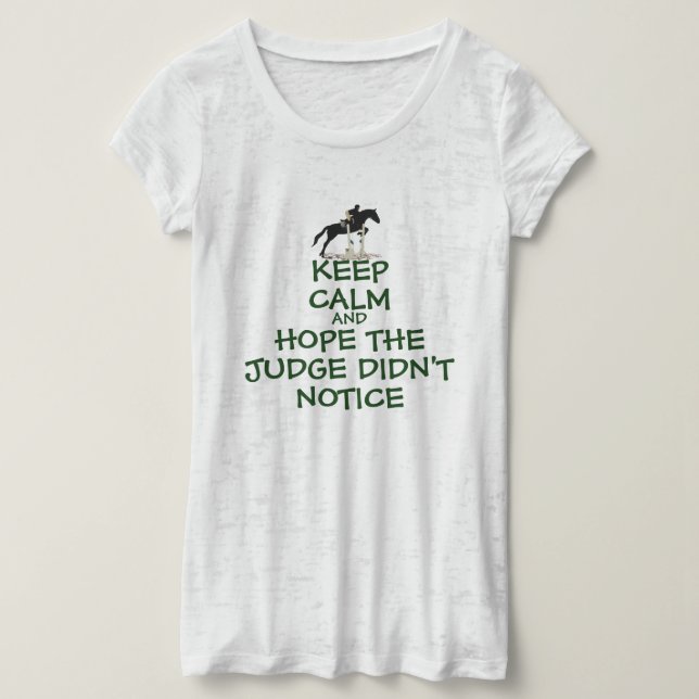 Divertido guarde la camiseta tranquila de la (Anverso del diseño)