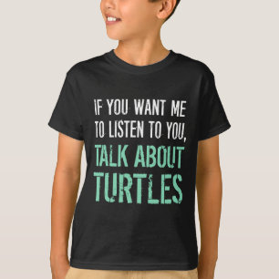 Divertido hable de la camiseta de las tortugas