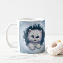 Divertido juego de tazas para gatitos en 3D - taza