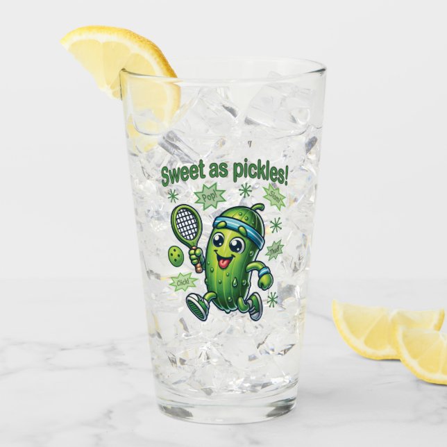 Divertido Lindo Dulce como los Pickles Pickleball (Anverso (hielo))