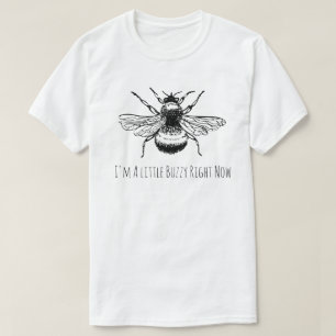 Divertido manosee la camiseta de Buzzy de la abeja