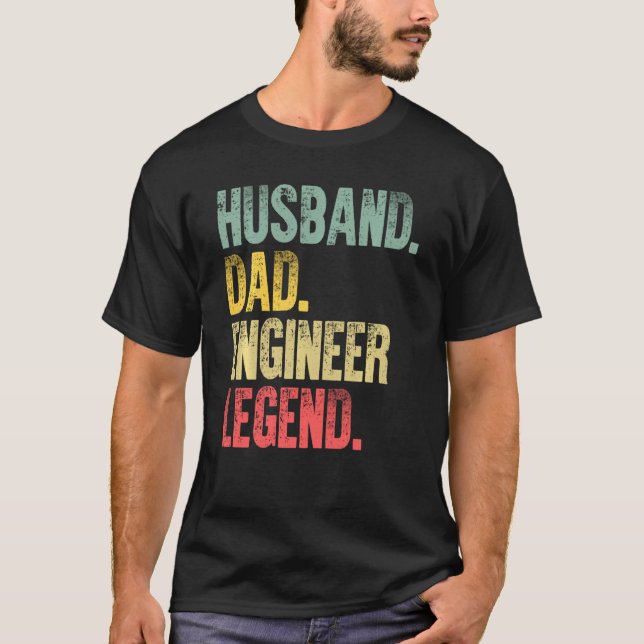 Divertido marido de la camiseta vintage papá ingen (Anverso)
