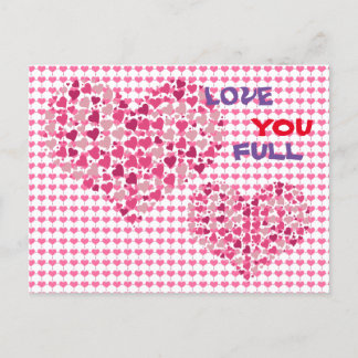 Divertido mensaje de amor te quiere postal complet