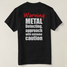 Divertido Metalizado detectar camisetas - negro -