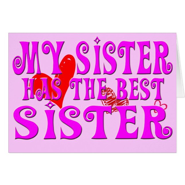 Divertido mi hermana tiene la mejor hermana (Anverso (Horizontal))