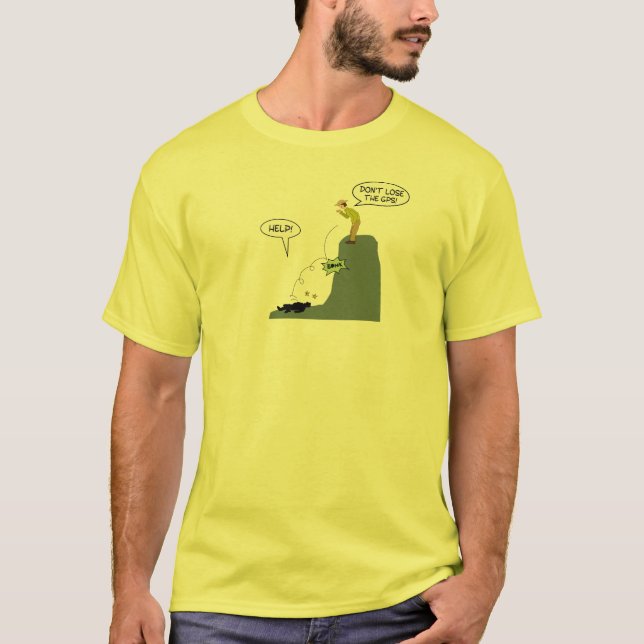 Divertido no pierda la camisa de Geocaching del (Anverso)