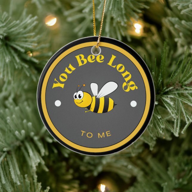 ¡DIVERTIDO! Ornamento cerámico - Eres largo para m (Árbol)