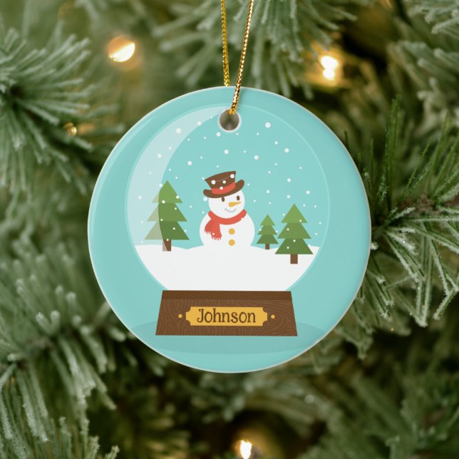 ¡DIVERTIDO! Ornamento de Snowman - Personalizado - (Árbol)