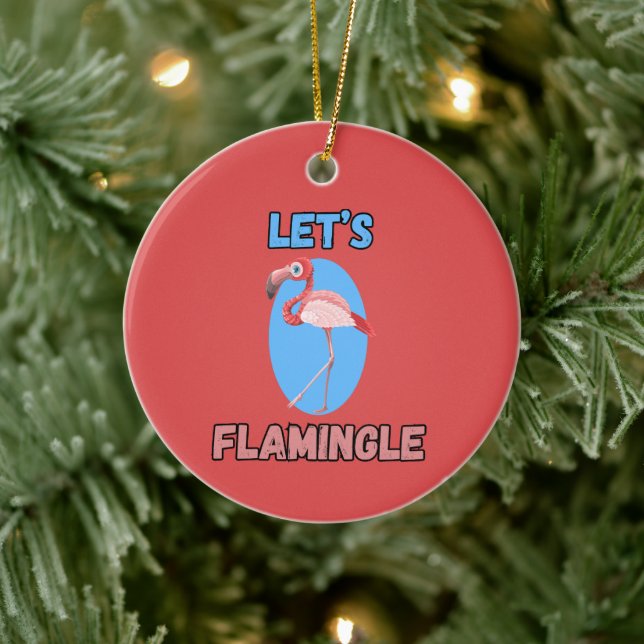 ¡DIVERTIDO! Ornamento - Flamingle - Flamingo (Árbol)