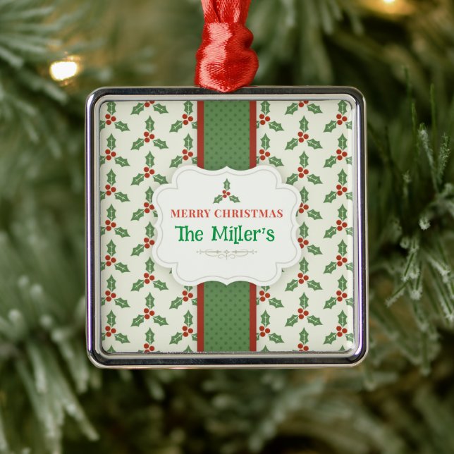 ¡DIVERTIDO! Ornamento Metalizado X-mas - Personali (Árbol)