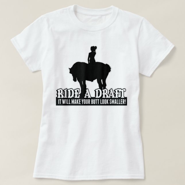 Divertido paseo en una camiseta para caballos para (Diseño del anverso)