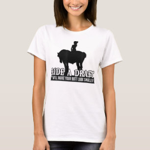 Divertido paseo en una camiseta para caballos para