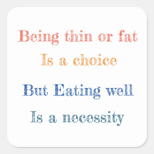 Divertido pegatina cuadrado