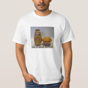 Divertido perfore la camiseta del mollete (del
