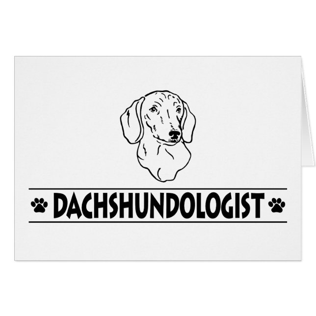 Divertido perro de Dachshund (Anverso (Horizontal))