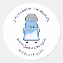 Divertido poema Salty Couplet Pegatina "No son ami