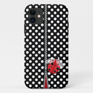 Divertido Polka Dot & Ladybug iPhone 5 Funda