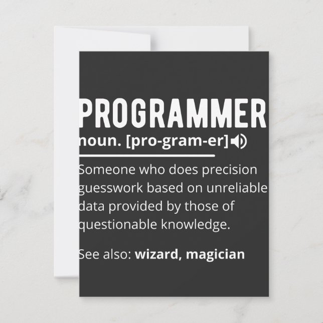 Divertido programador de código de desarrollador s (Anverso)