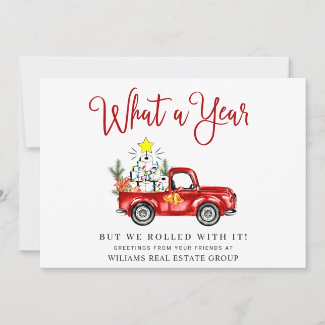 Divertido Qué Año Navidad Corporativo (Anverso)