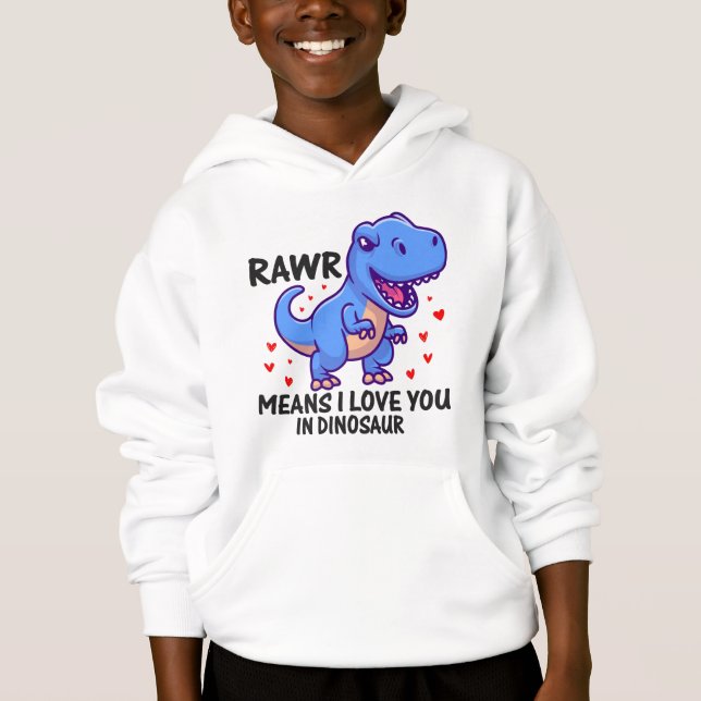 Divertido Rawr Significa Te Amo Día de San Valentí (Anverso)