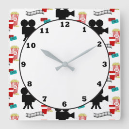 Divertido Reloj de patrón de palomitas de tambor d