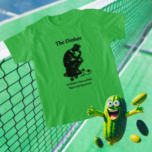 Divertido Retro La Camiseta De Dinker Pickleball