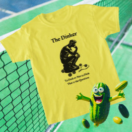 Divertido Retro La Camiseta De Dinker Pickleball