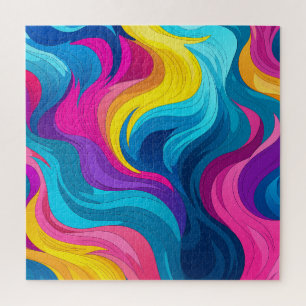 Divertido rompecabezas de diseño arcoiris