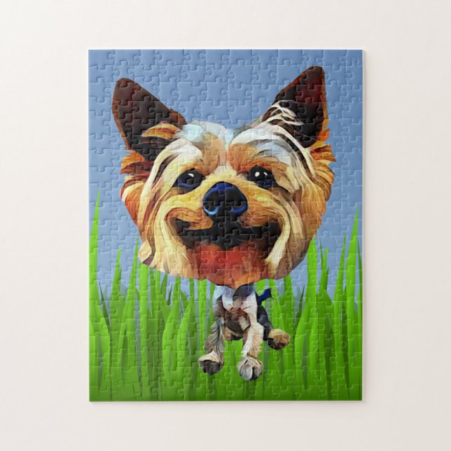 Divertido rompecabezas del Personalizado Yorkie 25 (Vertical)