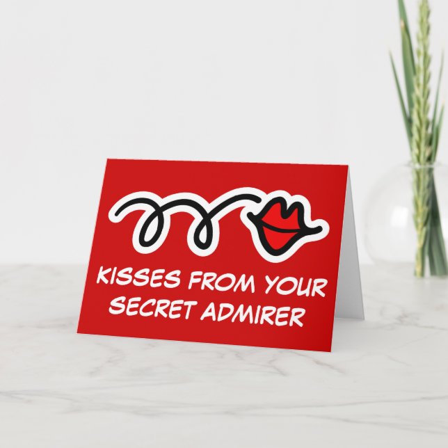 Divertido saludo de tarjeta El día de San Valentín (Anverso)