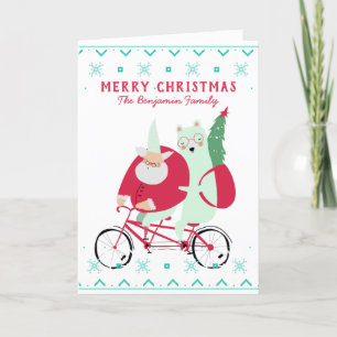 Divertido Santa Claus Feliz Navidad Personalizado 