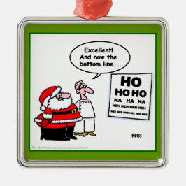 Divertido Santa En El Ornamento De Navidad Optomet