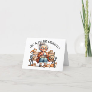 Divertido Senior Con Gatos Versión 2