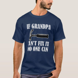 Divertido si el abuelo no puede fijarlo la camisa
