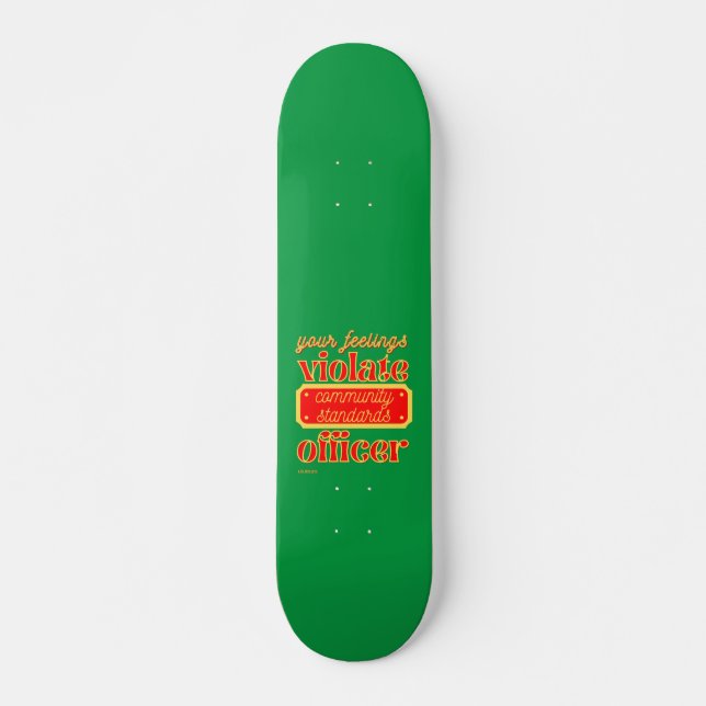 divertido skateboard "TUS SENTIMIENTOS..." (Anverso )