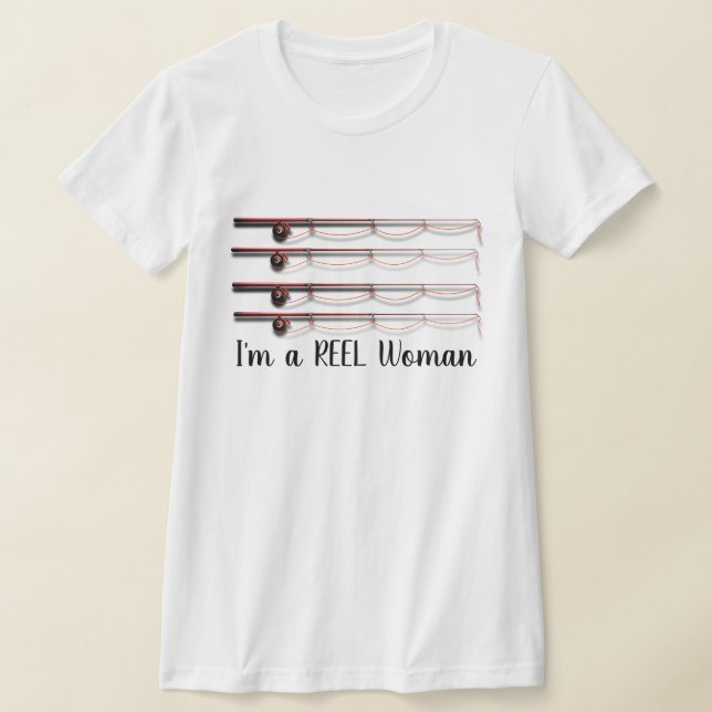 Divertido "Soy una mujer REEL" con camiseta de los (Distribución)
