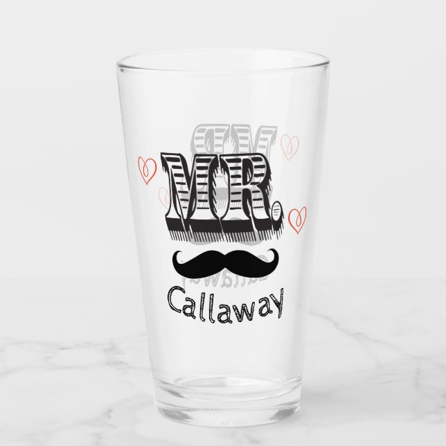 Divertido Sr. Mustache Nombre (Anverso)