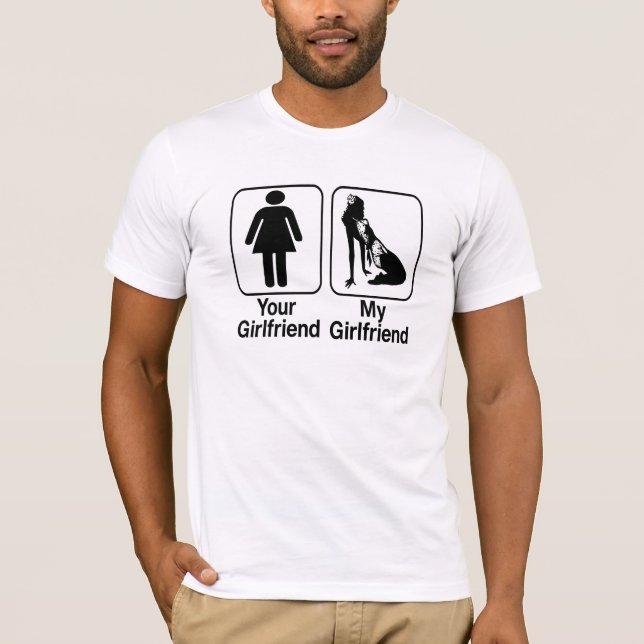 divertido su novia mi camiseta fresca de la novia (Anverso)