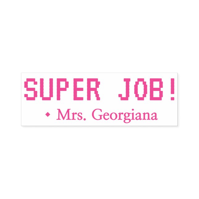 Divertido "¡SUPER TRABAJO!" Sello de caucho del pr (Diseño)