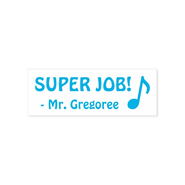 Divertido "¡SUPER TRABAJO!" Sello de goma de marca (Diseño)