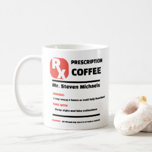 ¡DIVERTIDO! ☕ Taza de café con receta de broma per