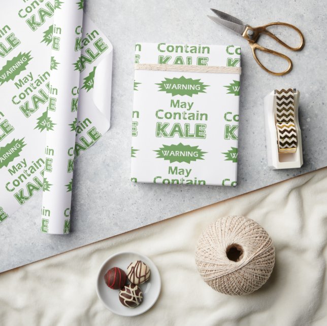 Divertido tema de Kale dice Papel de ajuste (Artesanía)