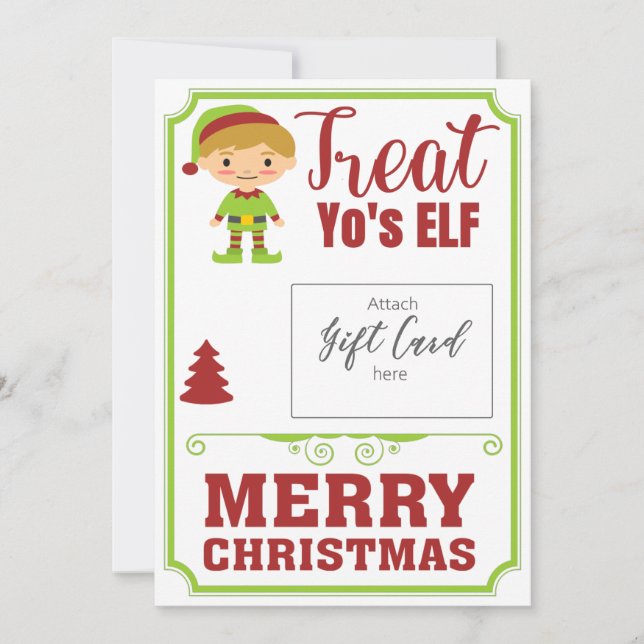 Divertido trato a sus Navidades del ELF regalo de  (Anverso)