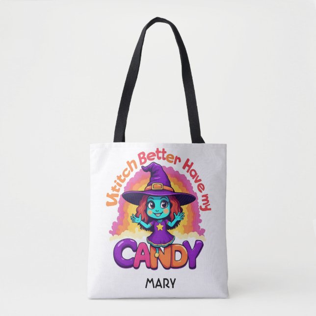 Divertido truco de Halloween o bolso de regalo (Anverso)