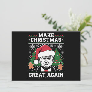 Divertido Trump 2024 Haz la Navidad Grande de Nuev