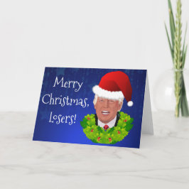 Divertido Trump "Feliz Navidad a los perdedores"