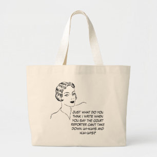 Divertido Uh-huh, Huh-uh la bolsa de asas del